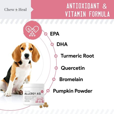 Chew + Heal Allergy Aid - 90 Chews CH-38119